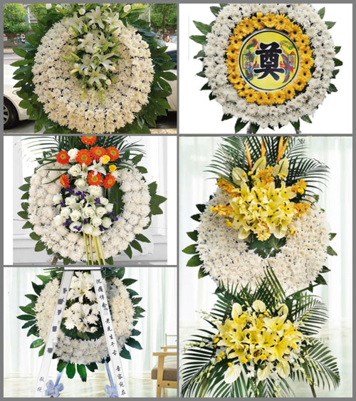 上海崇明区新河镇卫东村花圈速递